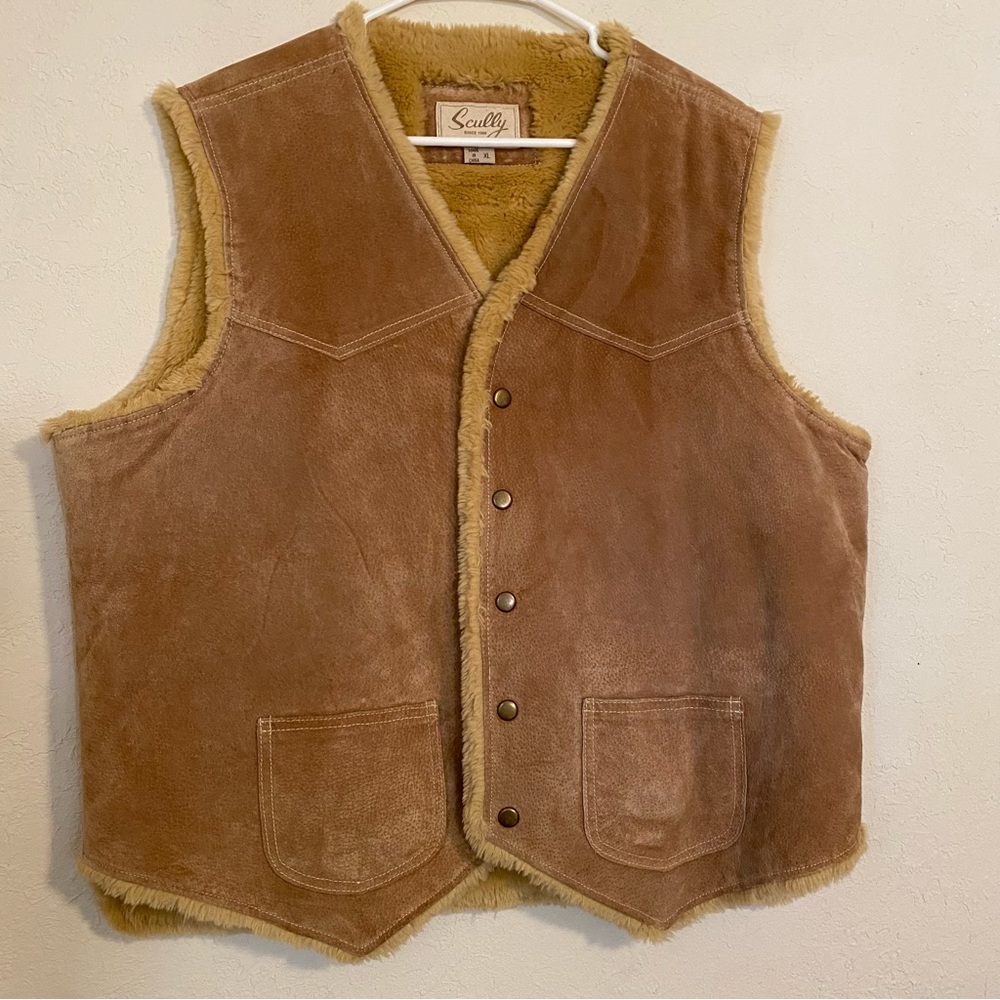 Suede Fur-Lined Vest